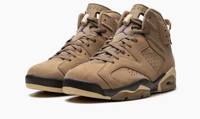 Кроссовки Air Jordan 6 Retro WMNS «Gore-tex Brown Kelp» коричневый