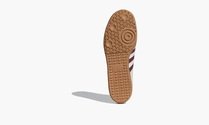 Кроссовки Adidas Samba OG «White Burgundy Gum» бордовый