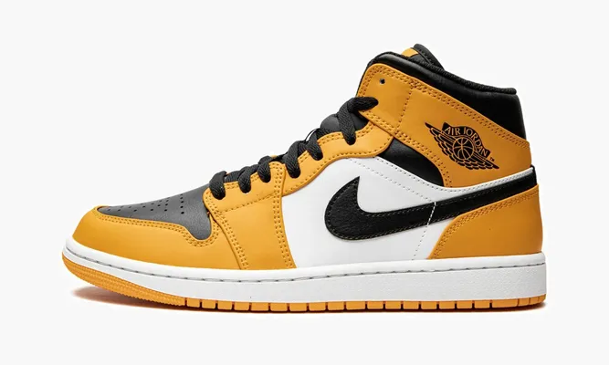 Кроссовки Air Jordan 1 Mid «Taxi» желтый
