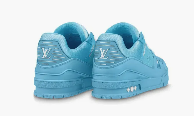 Кроссовки Louis Vuitton Trainer «Deep Sky Blue» lightBlue