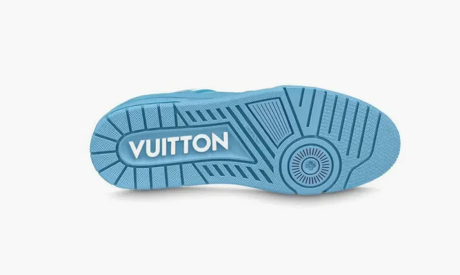 Кроссовки Louis Vuitton Trainer «Deep Sky Blue» lightBlue
