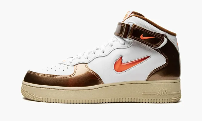 Кроссовки Air Force 1 Mid QS «Ale Brown» белый