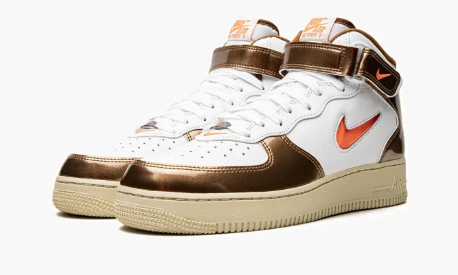 Кроссовки Air Force 1 Mid QS «Ale Brown» белый