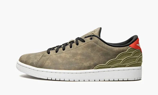 Кроссовки Air Jordan 1 Centre Court «Oil Green» коричневый