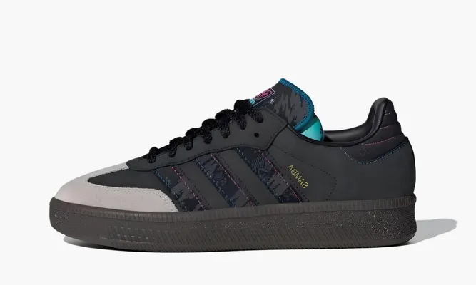 Кроссовки Adidas Originals Samba Xlg «Black-turquoise» черный