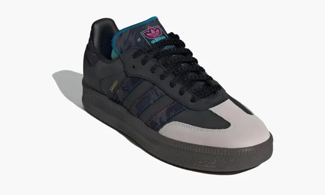 Кроссовки Adidas Originals Samba Xlg «Black-turquoise» черный