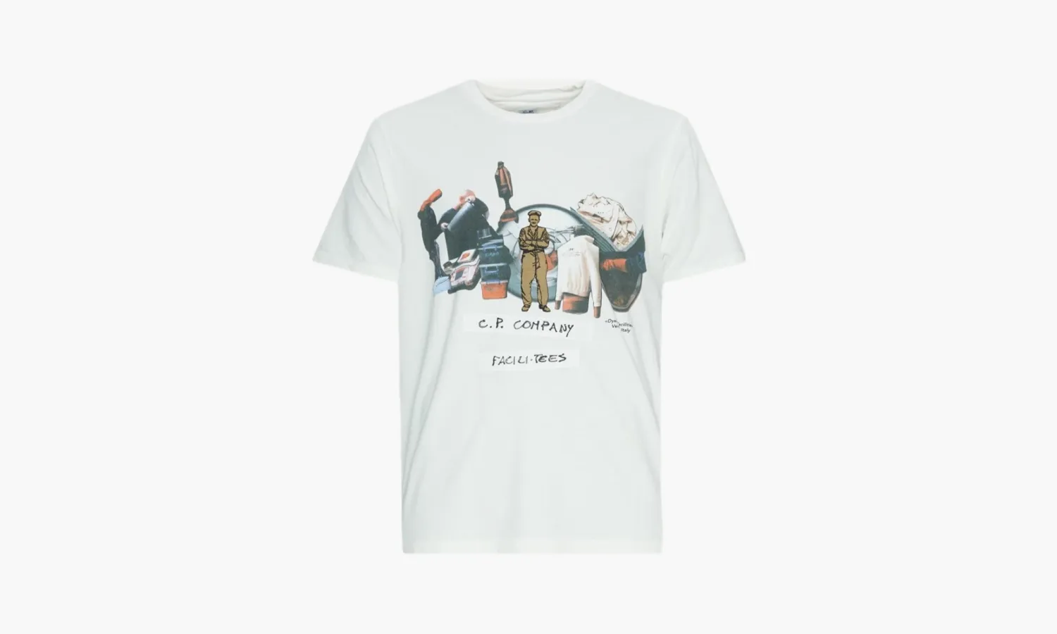 C.P. Company Graphic Print Cotton T-shirt «White»