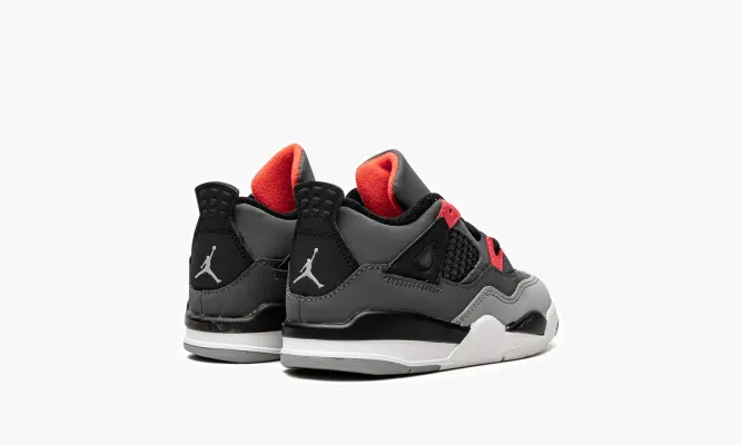 Для самых маленьких Air Jordan 4 TD «Infared» серый