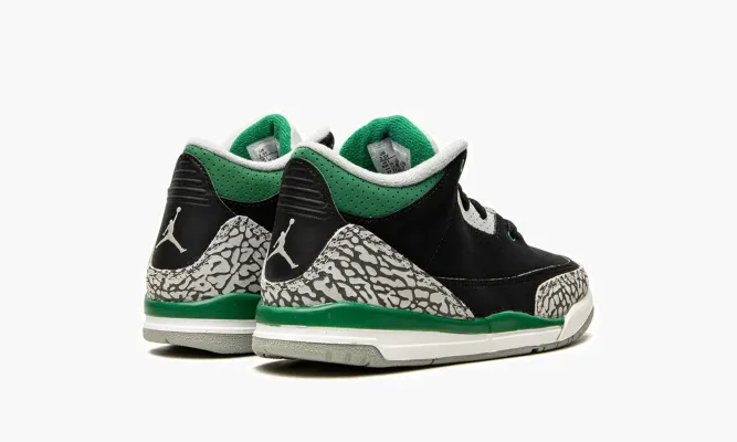 Для самых маленьких Air Jordan 3 Retro PS «Pine Green» черный