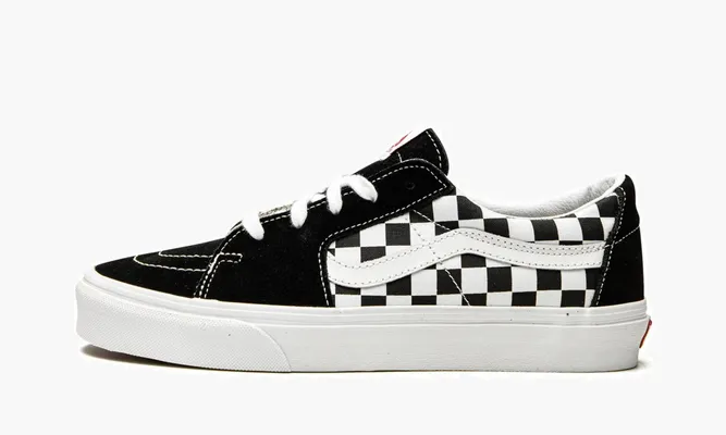 Кроссовки Vans Sk8-low «Black Checkerboard» черный,белый