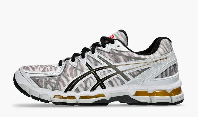 Кроссовки Kenzo x Gel Kayano 20 «Off White Zebra» белый,серый