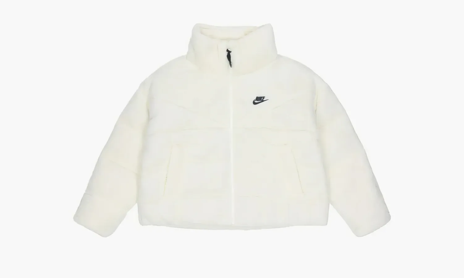 Nike Short Faux Fur Jacket «White»