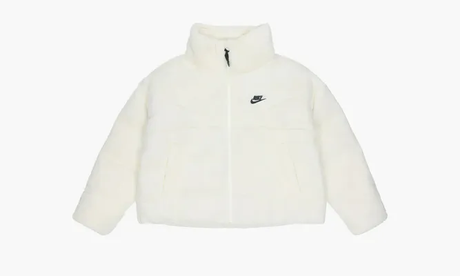 Одежда Nike Short Faux Fur Jacket «White» белый