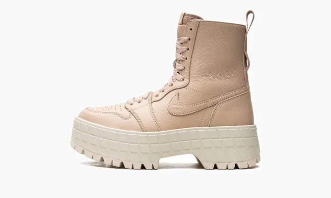 Кроссовки Air Jordan 1 Brooklyn WMNS «Legend Md Brown / Lt Orewood Brn» коричневый