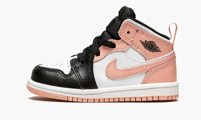 Для самых маленьких Air Jordan 1 Mid TD «Arctic Orange» белый