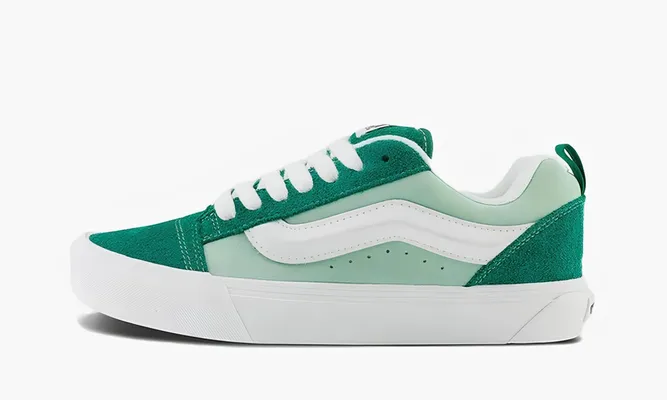 Кроссовки Vans Knu Skool «Hairy Suede Green» зеленый