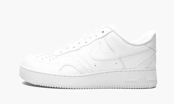 Кроссовки Air Force 1 '07 LV8 «Misplaced Swoosh - Triple White» белый