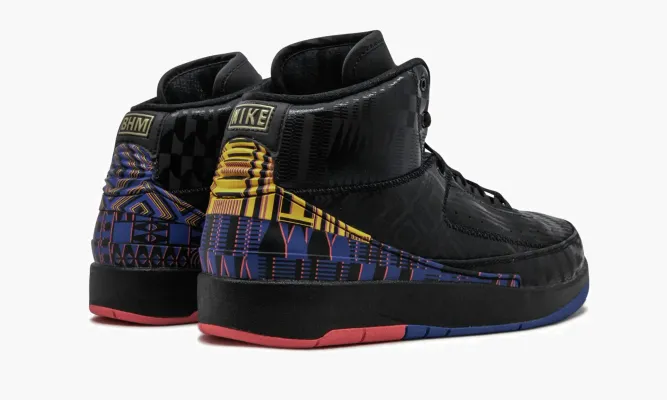 Кроссовки Air Jordan 2 Retro Bhm GS «Black History Month» черный