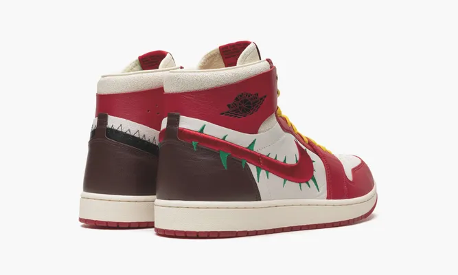 Кроссовки Jordan 1 High Zoom Air CMFT 2 WMNS «Teyana Taylor A Rose From Harlem» красный,белый