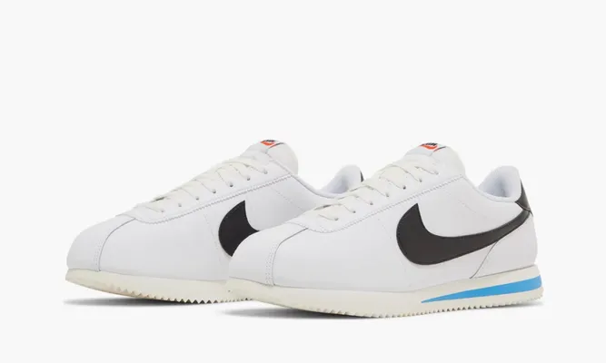 Кроссовки Nike Cortez 'White Black Blue' Голубой&nbsp;