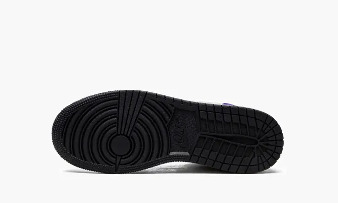 Кроссовки Air Jordan 1 Mid GS «Lakers» фиолетовый