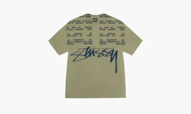 Одежда Stussy T-shirt «Olive» зеленый