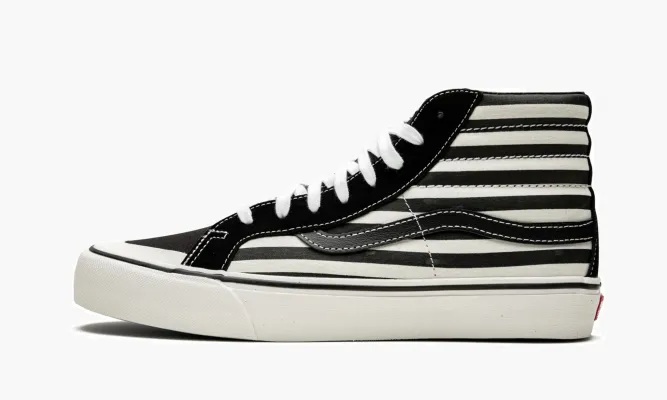 Кроссовки Vans Sk8-hi 138 Sf «Stripes» черный,белый