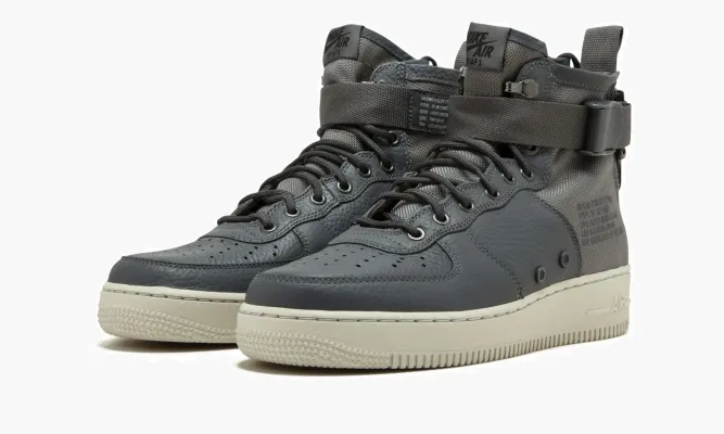 Кроссовки SF AF1 Mid «Dark Grey» синий