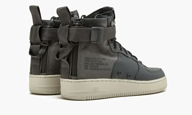 Кроссовки SF AF1 Mid «Dark Grey» синий