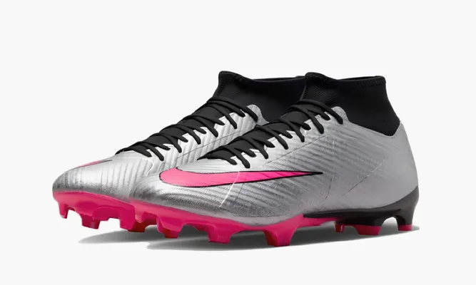 Для футбола Nike Mercurial Superfly 9 Fg / Mg «Metallic» серый