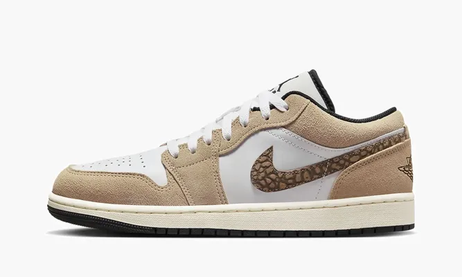 Кроссовки Air Jordan 1 Low SE «Brown Elephant» бежевый