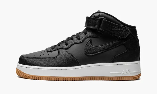 Кроссовки Air Force 1 Mid '07 LX «Black/Gum» черный