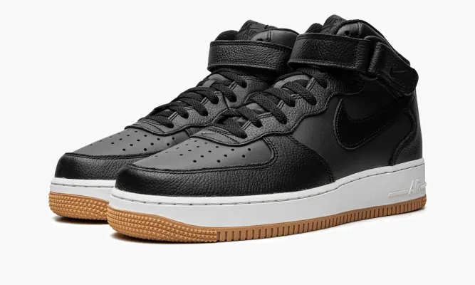 Кроссовки Air Force 1 Mid '07 LX «Black/Gum» черный