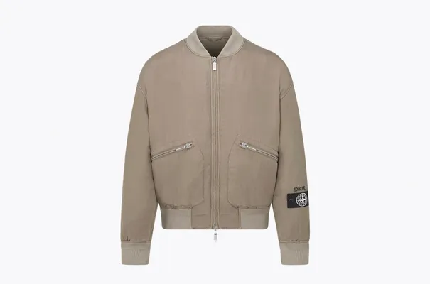 Одежда Dior x Stone Island Bomber Jacket «Brown» бежевый