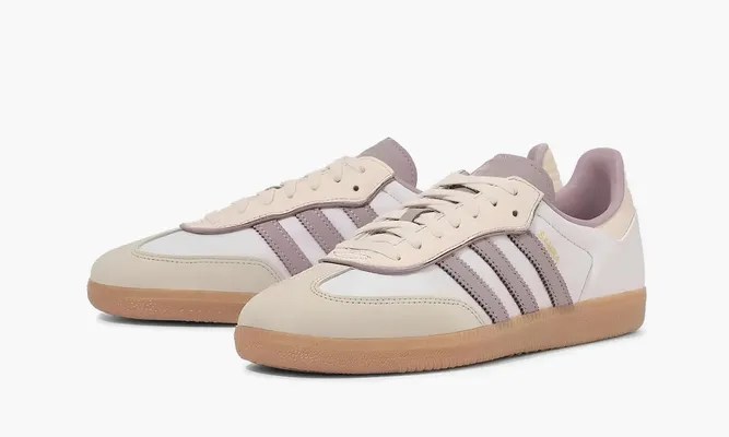 Кроссовки Adidas Samba OG «Cream White Preloved Brown» кремовый