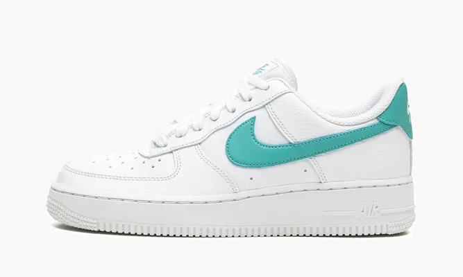 Кроссовки Air Force 1 LO MNS WMNS «White / Washed Teal» белый