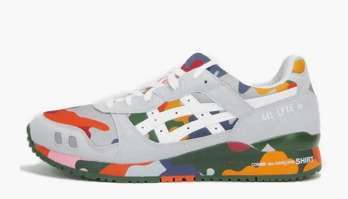 Кроссовки Comme Des Garçons SHIRT x Gel Lyte 3 «Colorful Camo» разноцветный