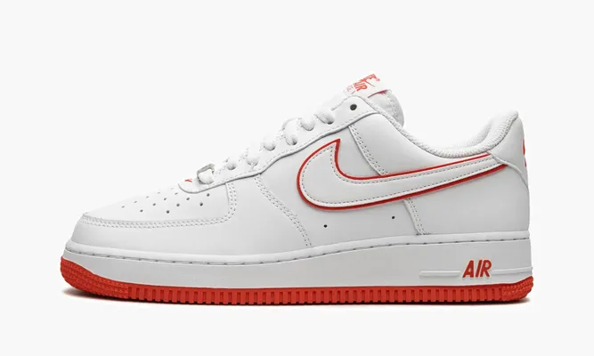 Кроссовки Air Force 1 '07 «Picante Red» белый