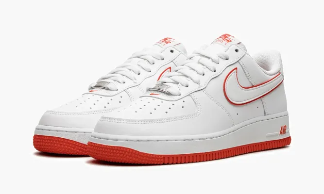 Кроссовки Air Force 1 '07 «Picante Red» белый