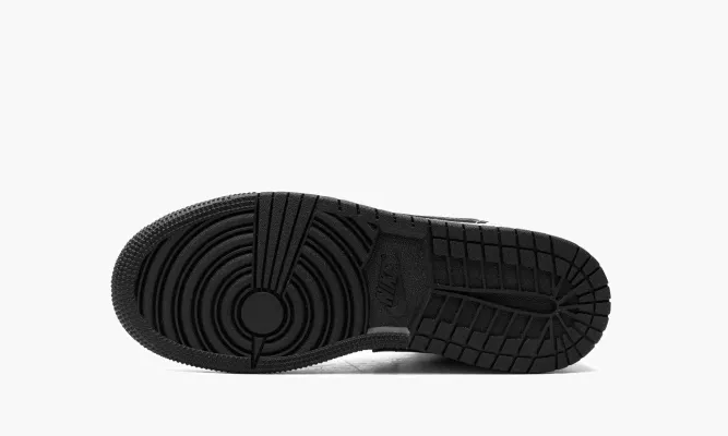 Кроссовки Air Jordan 1 Mid GS «White / Black» белый