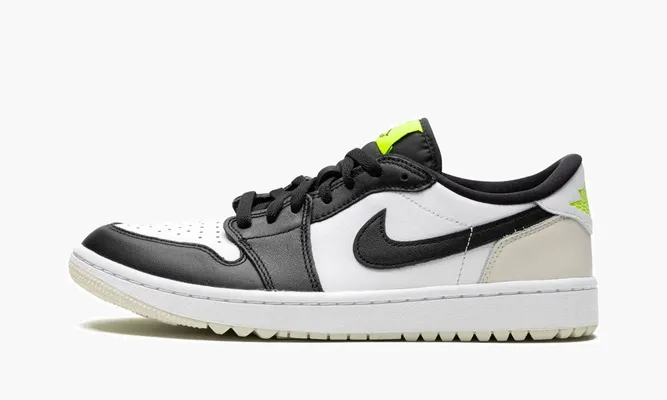 Кроссовки Air Jordan 1 Low Golf «Phantom Volt» белый