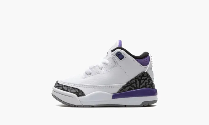 Для самых маленьких Air Jordan 3 Retro TD «Dark Iris» белый