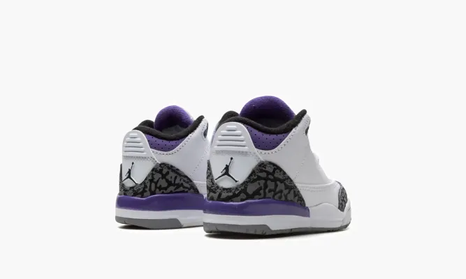 Для самых маленьких Air Jordan 3 Retro TD «Dark Iris» белый