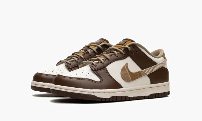 Кроссовки Nike Dunk Low GS «Brown Plaid» белый