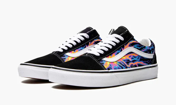 Кроссовки Vans Old Skool «Electric Flames» разноцветный