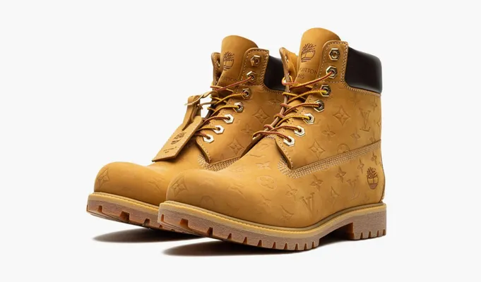 Обувь Louis Vuitton & Timberland 6 Ankle Boot «Wheat Monogram» коричневый