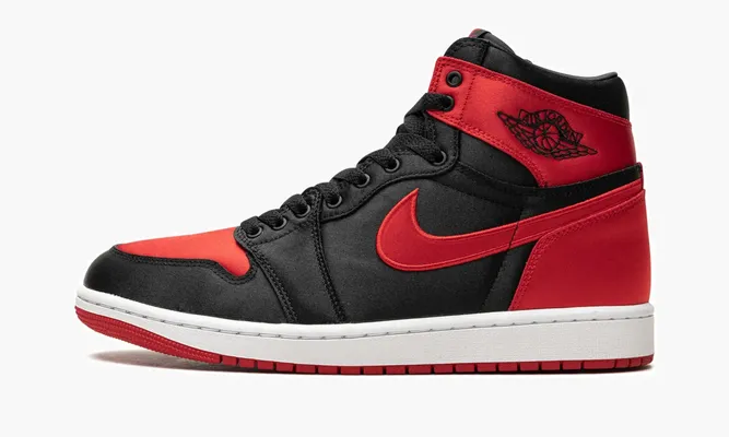 Кроссовки Air Jordan 1 High OG WMNS «Satin Bred» черный