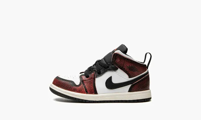 Для самых маленьких Air Jordan 1 Mid TD «Infrared» черный