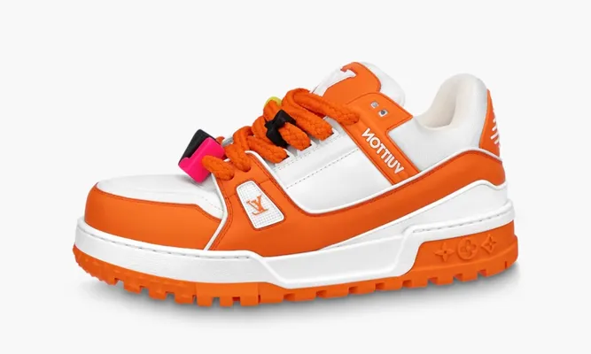 Кроссовки Louis Vuitton Trainer Maxi «Orange» оранжевый