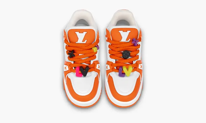 Кроссовки Louis Vuitton Trainer Maxi «Orange» оранжевый